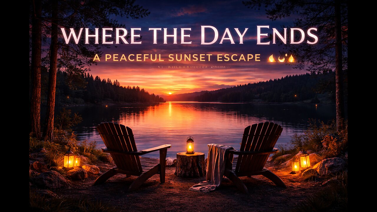 Where the Day Ends | A Peaceful Sunset Escape 🌙🔥Relax • Sleep • Meditate | Ambient Loop