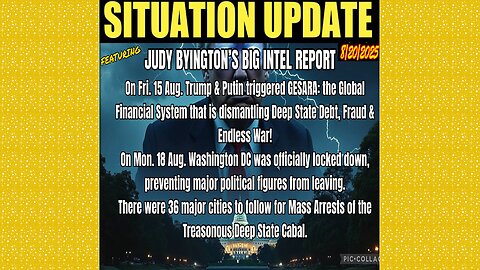 SG Anon. Juan O Savin ~ Situation Update 8/20/25 ~ Restored Republic > Judy Byington- Q+ White Hats