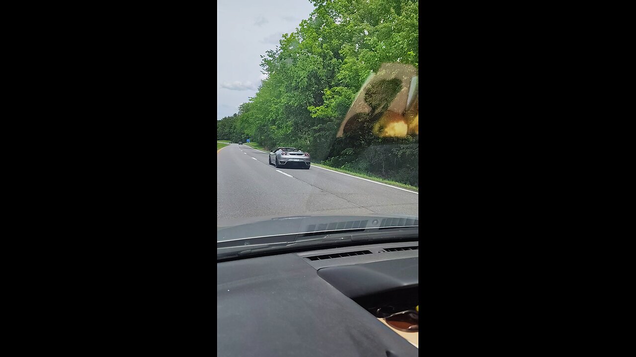 Ferrari pulls away at 80mph