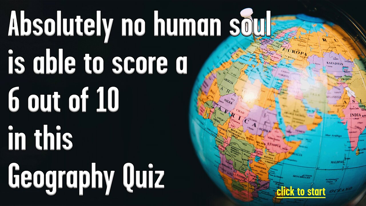 Challenging Geography Quiz