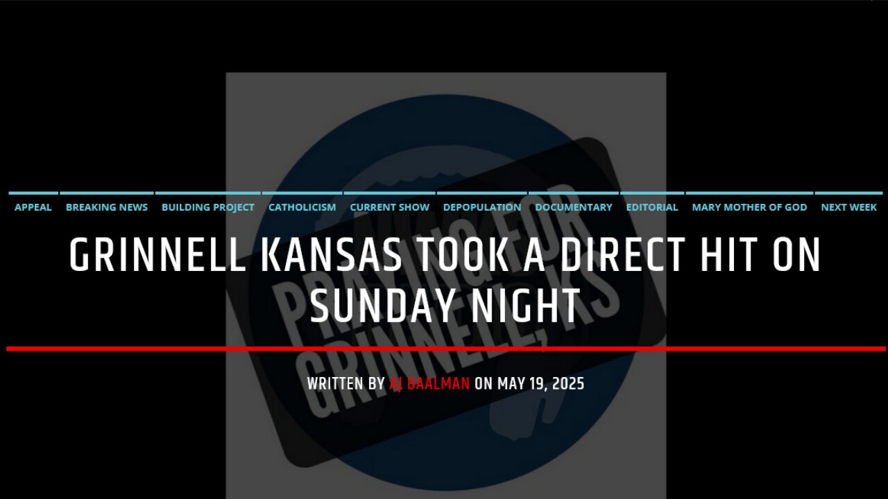 A Wedge Tornado Struck Grinnell Kansas
