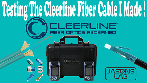 Testing The Cleerline Fiber Cable I Made ! @cleerlinetechnology ​