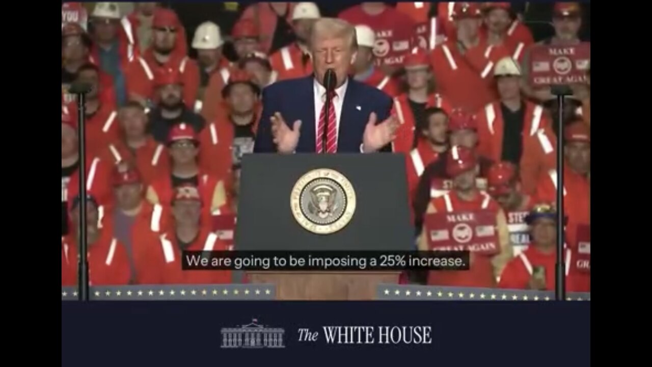 TRUMP❤️🇺🇸🥇🪽🕺⚖️PROTECTS STEEL INDUSTRY🤍🇺🇸🏅🪽⚙️⛓️ IN PITTSBURGH💙🇺🇸🏅🪽🏗️🏭💫