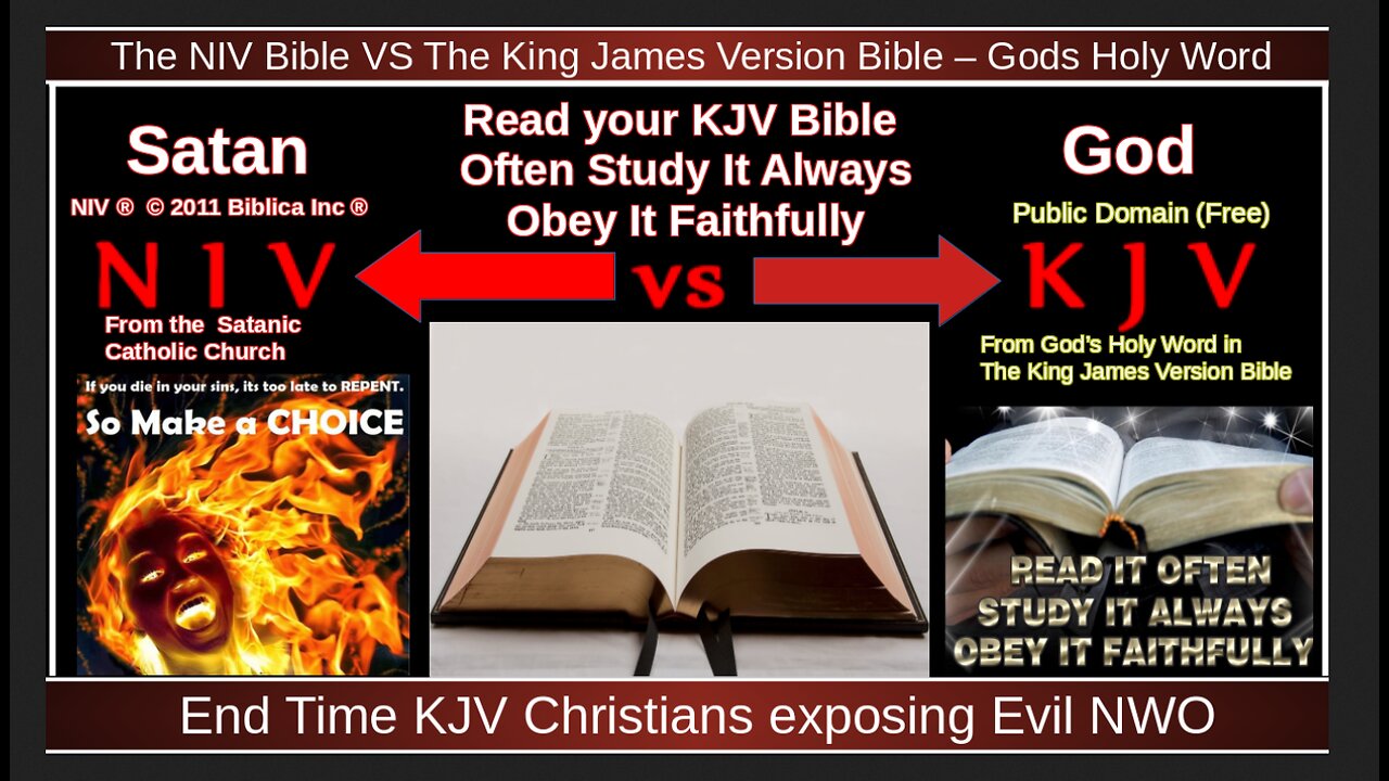 KJV vs. NIV's Corrupt Bible Verses (A Brief Comparison)