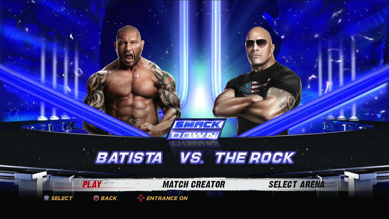 WWE '12 - Batista vs. The Rock