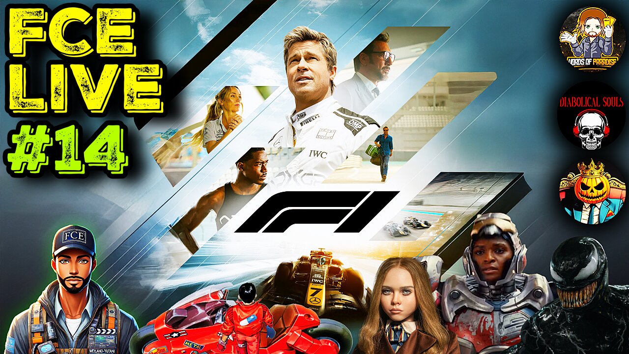 FCE Live #14 - F1, AKIRA & SONY SPIDERMAN SPIN-OFFS CANCELLED, IRON HEART, & MORE