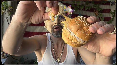 Fried Chicken Sandwich is actually ICE CREAM, grandchildren! WOW!