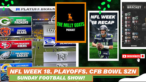 NFL Week 18 Recap, NFL Playoffs First-Look, & CFB Bowl Season
