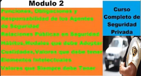 Funciones,Obligaciones,Responsabilidad de los Agentes-Curso Completo de Seguridad Privada - Modulo 2