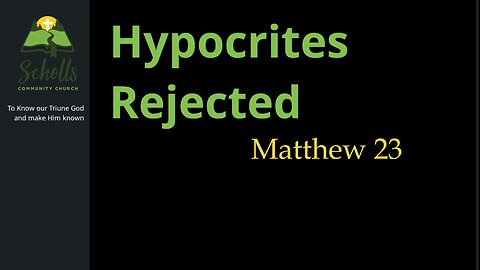 Hypocrites Rejected