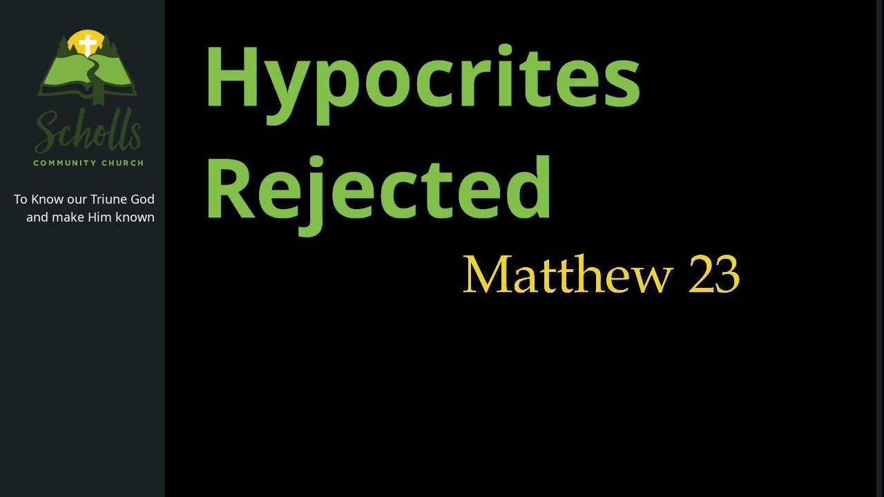 Hypocrites Rejected