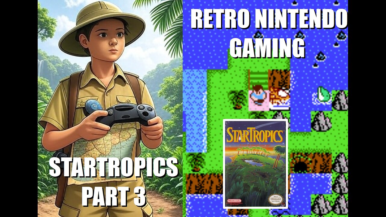 StarTropics part 3: Sail the Tropical Pixel Seas with BrightGaming playing a classic Nintendo game