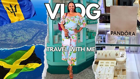 Barbados to Jamaica + Airport Shopping + Caribbean Islands Aerial View