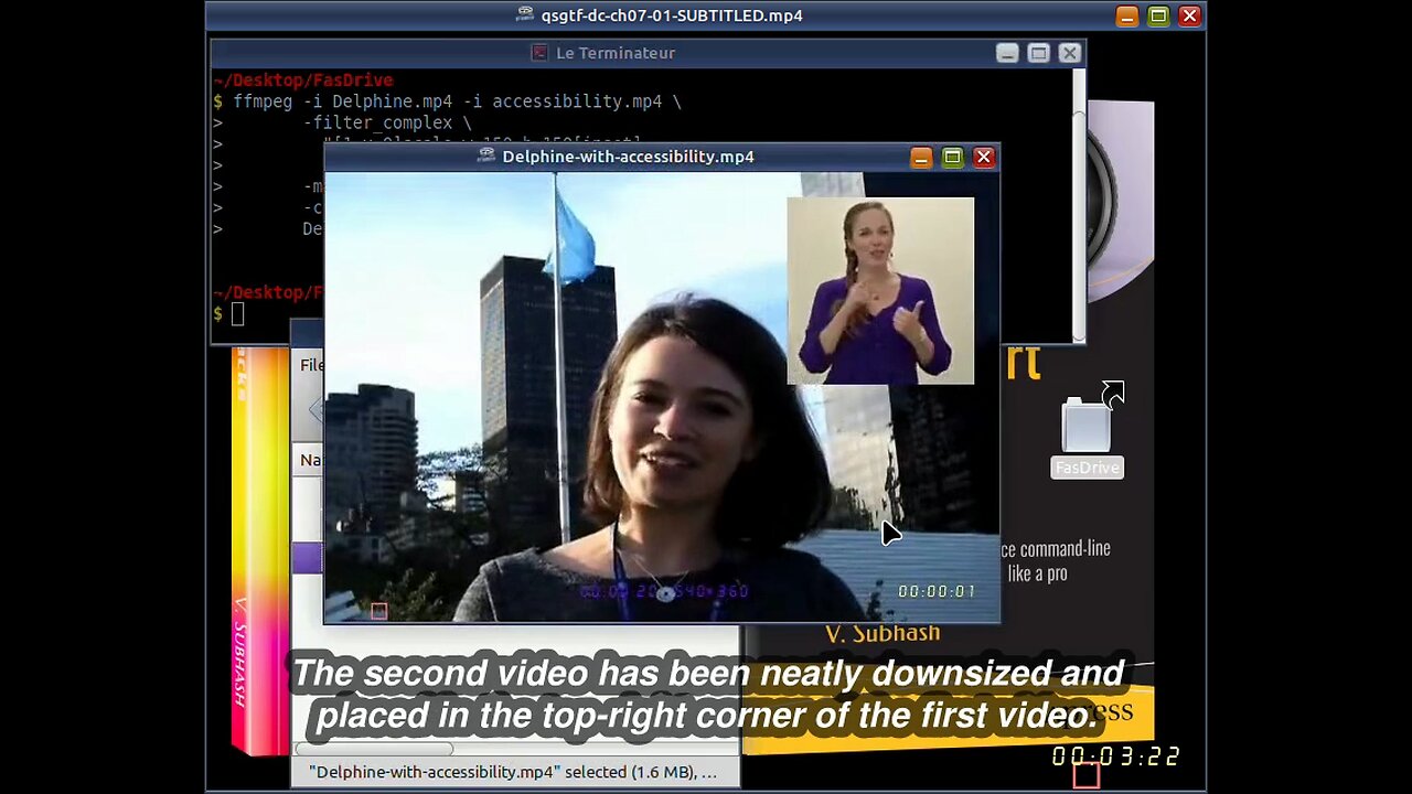 Chapter 7 of book ‘Quick Start Guide to FFmpeg’ — Video overlay (inset)