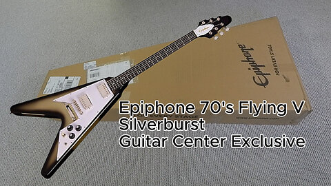 Epiphone 70s Flying V Silverburst Guitar Center Exclusive Gibson Flying V