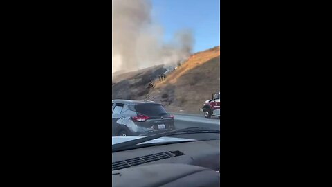 Brush fire in Diamond Bar.