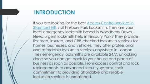 Best Access Control services in Stamford Hill
