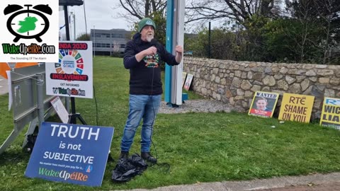 Patricks Day 2025: Some volunteers gathered outside RTE Studios.