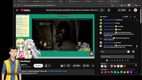 DJRonnieG plays Gundam & Dark Souls [Elle stream]