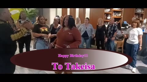Caleb Crump and Friends Singing Happy Birthday To Takeisa Line Dance Event on April 12, 2025
