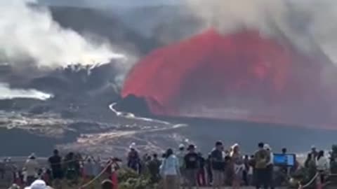Kilauea volcano in Hawaii resumes eruptions, shooting lava 100 feet into the air