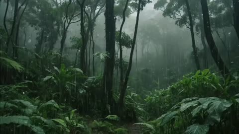 Rain in the Forest | Peaceful Rain Sounds for Sleep, Study, and Relaxation