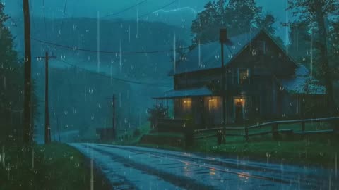 "Rainfall by the House Window | Relaxing Nature Sounds"
