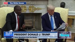 THE GENOCIDE IN SOUTH AFRICA CONTINUES, POTUS SHOWS PHOTOS