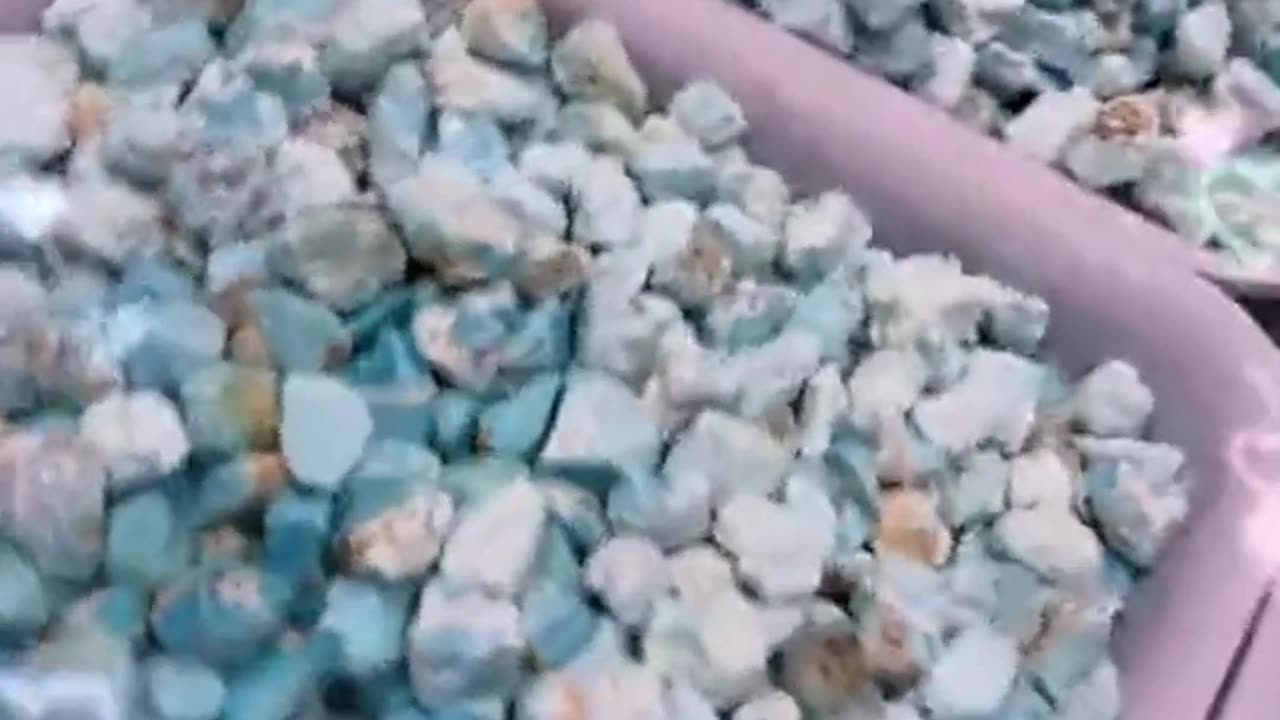 250409-14 Natural raw turquoise has a rich color and solid texture