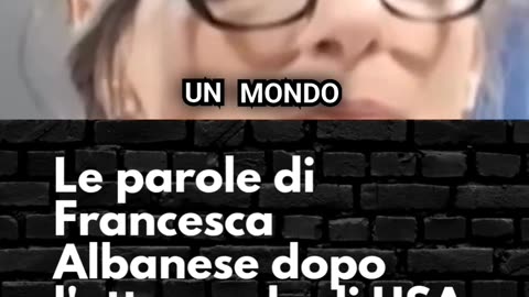 Francesca Albanese sanzionata dagli USA