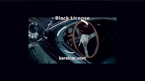 Black License Plate Frame