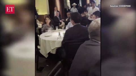 'Free DC! Free Palestine!' Pro-Palestinian protestors interrupt Trump dinner in DC