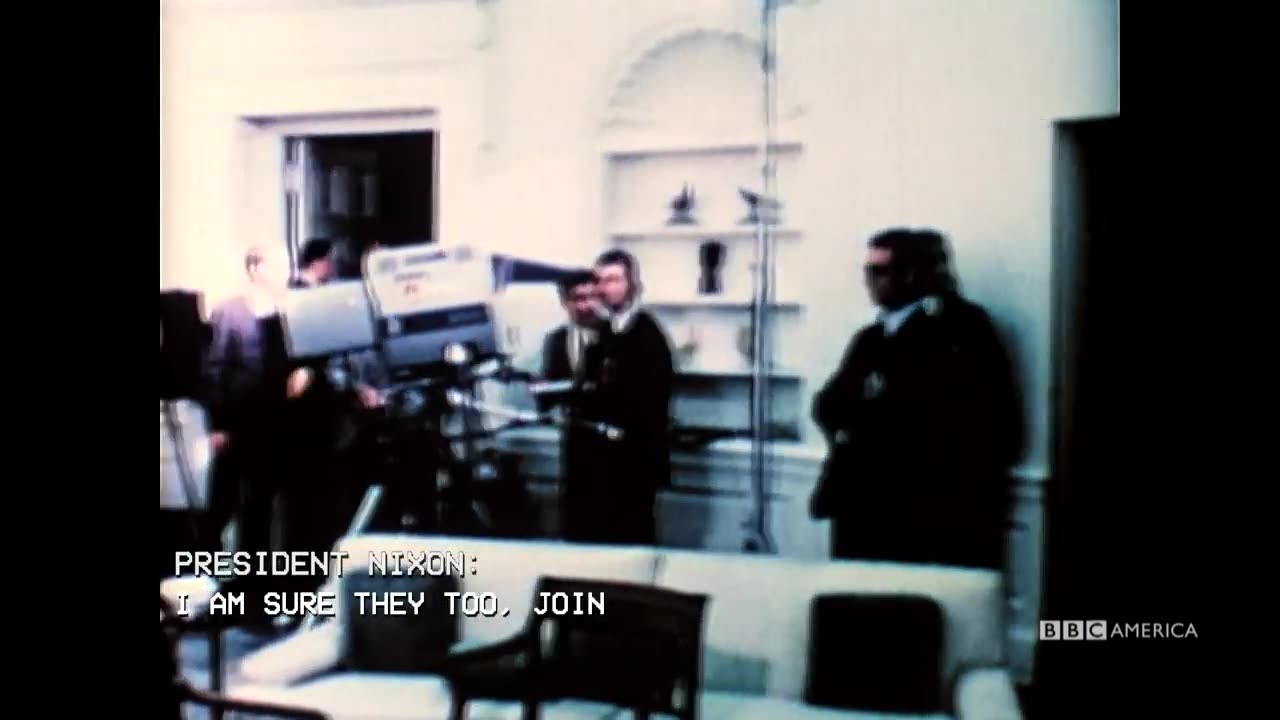 1st Moon Phone Call Moon Landing Live BBC America