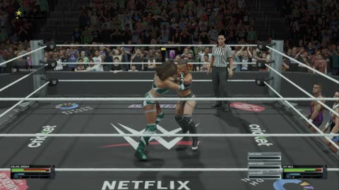 wwe 2k25 141 universe Kelani Jordan VS Ivy Nile