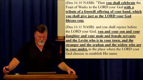 Deuteronomy 16 – Passover, Unleavened Bread, Feast of Weeks, Feast of Booths, Tabernacles. 2023