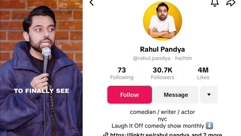 Indian comedian Rahul Pandya