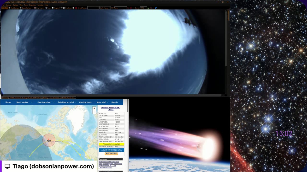 LIVE CAM LYRIDS METEOR SHOWER 2025