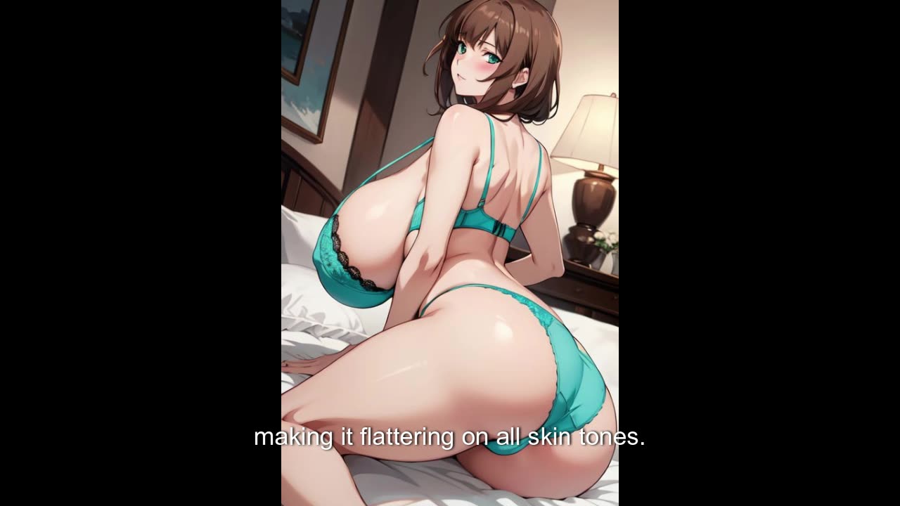 NSFW Turquoise bra and Panties Anime