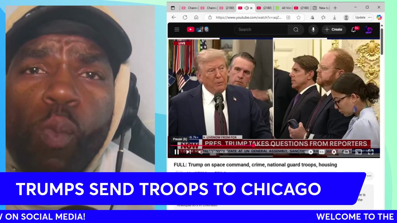 TRUMP MAKES SPEECH BEFORE CHICAGO INVASION