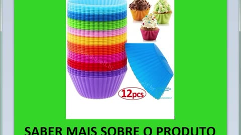 Kit com 12 pcs/pack De Molde De Silicone Para Bolos Muffin Redondo