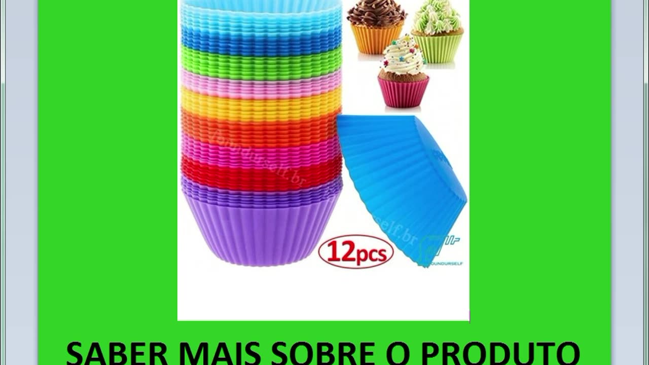 Kit com 12 pcs/pack De Molde De Silicone Para Bolos Muffin Redondo