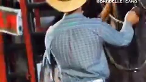 Barrel racing pipsqueak has some moves!