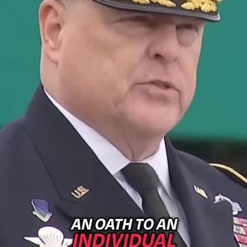 This speech by General Milley is being played on repeat for the National Guard in DC.