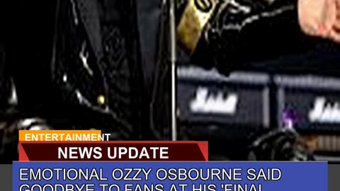 Emotional Ozzy Osbourne Said Goodbye to Fans at Hi