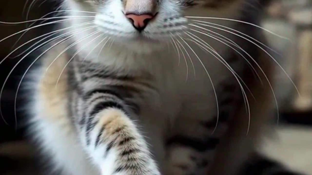 Sad Lean Cat Empty Bowl