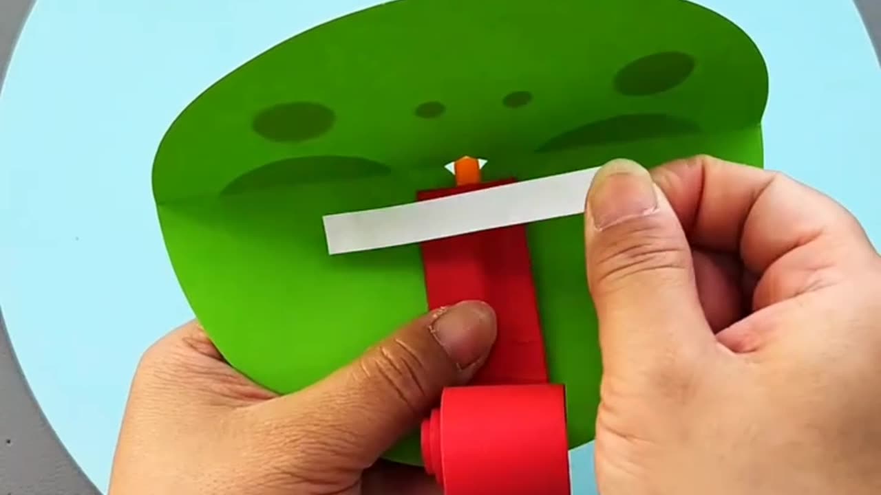 Blow and Surprise! Fun Paper Frog Toy DIY 🐸🎉