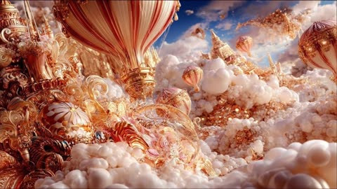 Walking Through the Sakura Realm | Pink-Gold Fantasy Palaces & Dreamlike Worlds (4K)