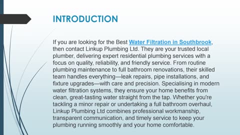 Best Water Filtration in Southbrook