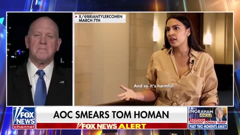 Tom Homan Hears AOC Whine and Knows He's Over the Target