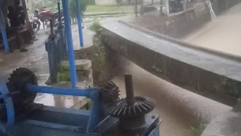 Citarik River Arungjram Water Gate Building